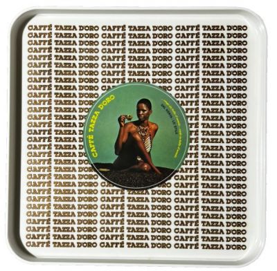 Caffè Tazza d'Oro tray square Green Condino SINGLE PIECES